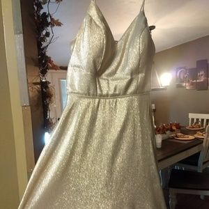 Gold prom/formal gown